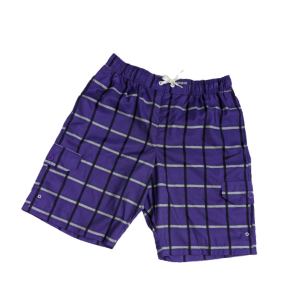 Nike Purple Checkered Board Shorts L